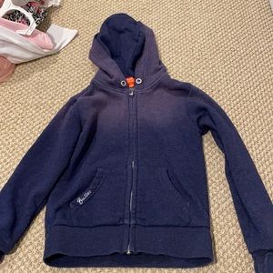 Butter girls size 6 zip up sweatshirt